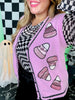 Glitter Candy Corn Pink Sweater Vest - Whiskey Skies - SOUTHERN GRACE