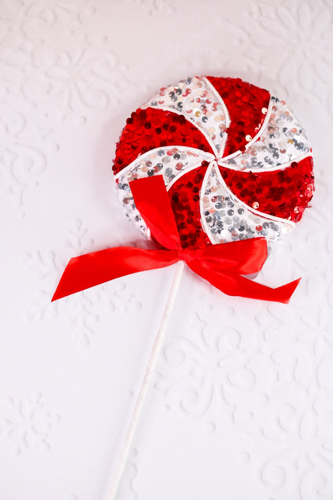 Glittering Peppermint Swirl Candy Stems - Whiskey Skies - RAZ IMPORTS