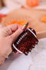 Glittery Football Claw Clip - Whiskey Skies - GIRLY