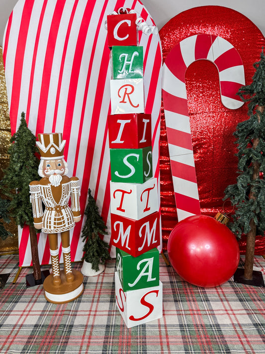 Glossy Metal Christmas Box Stack - Whiskey Skies - SPECIAL T IMPORTS INC