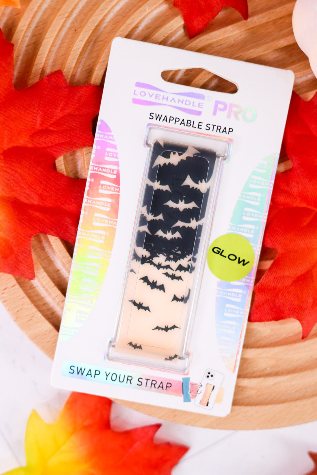 Glow - In - The - Dark Bats Lovehandle Pro Swappable Strap - Whiskey Skies - LOVEHANDLERETAIL