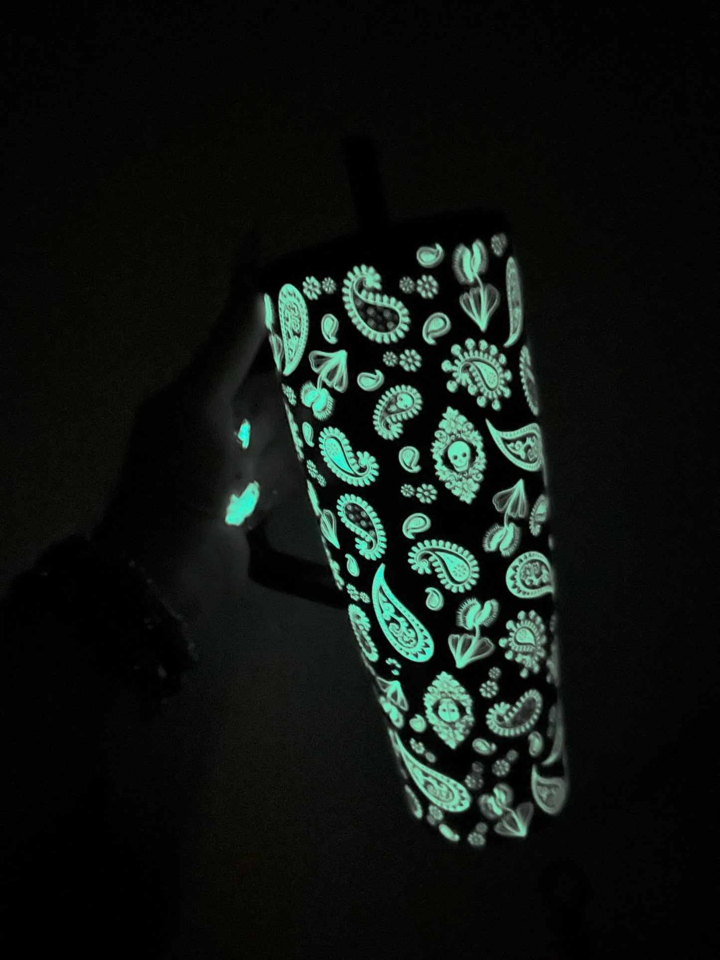 Glow In The Dark Phantom Paisley 40oz Era Tumbler - Whiskey Skies - BRUMATE