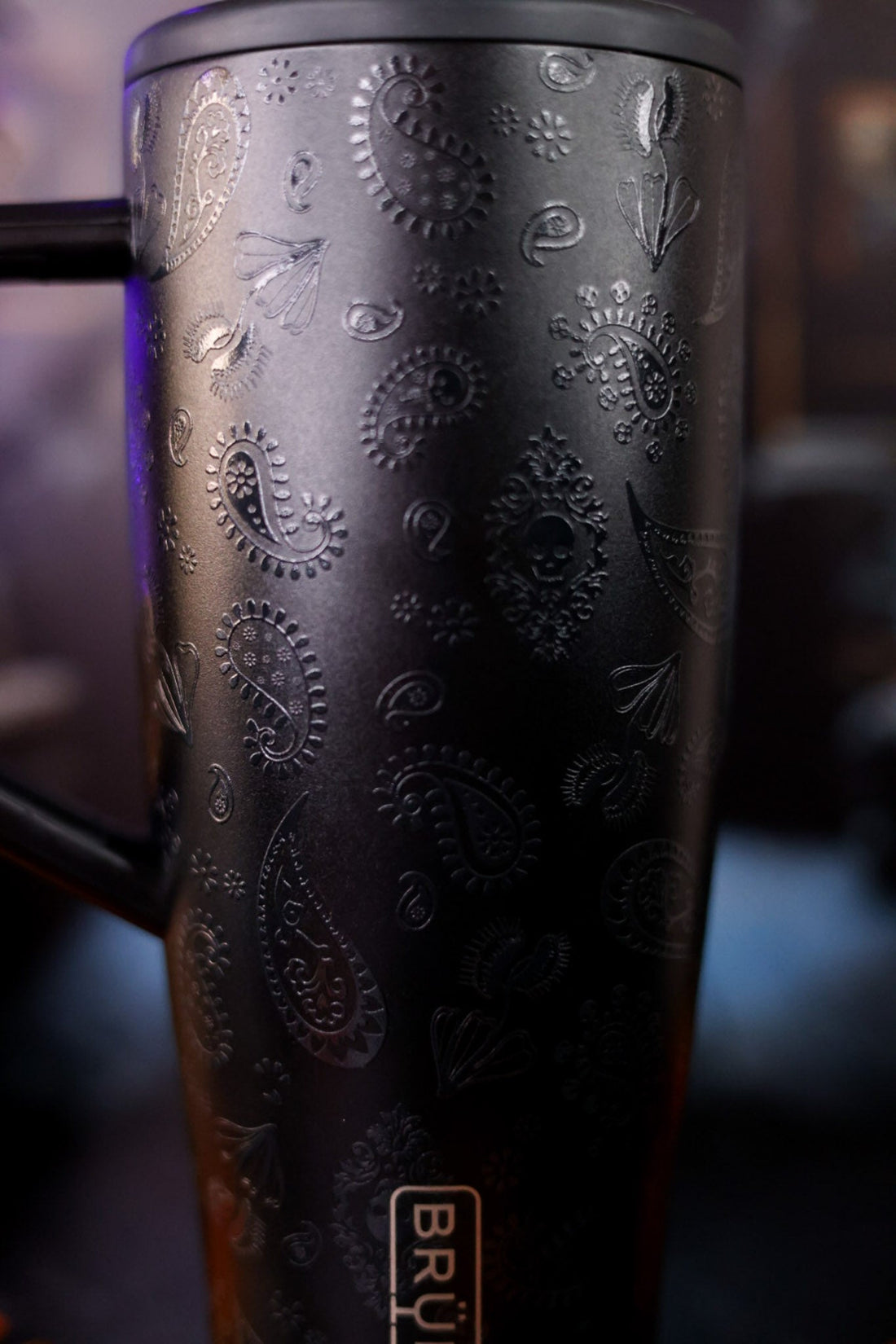 Glow In The Dark Phantom Paisley 40oz Era Tumbler - Whiskey Skies - BRUMATE