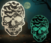 Glow In The Dark Skull Freshie (3 Scents) - Whiskey Skies - BUG AND BEAN FRESHIES