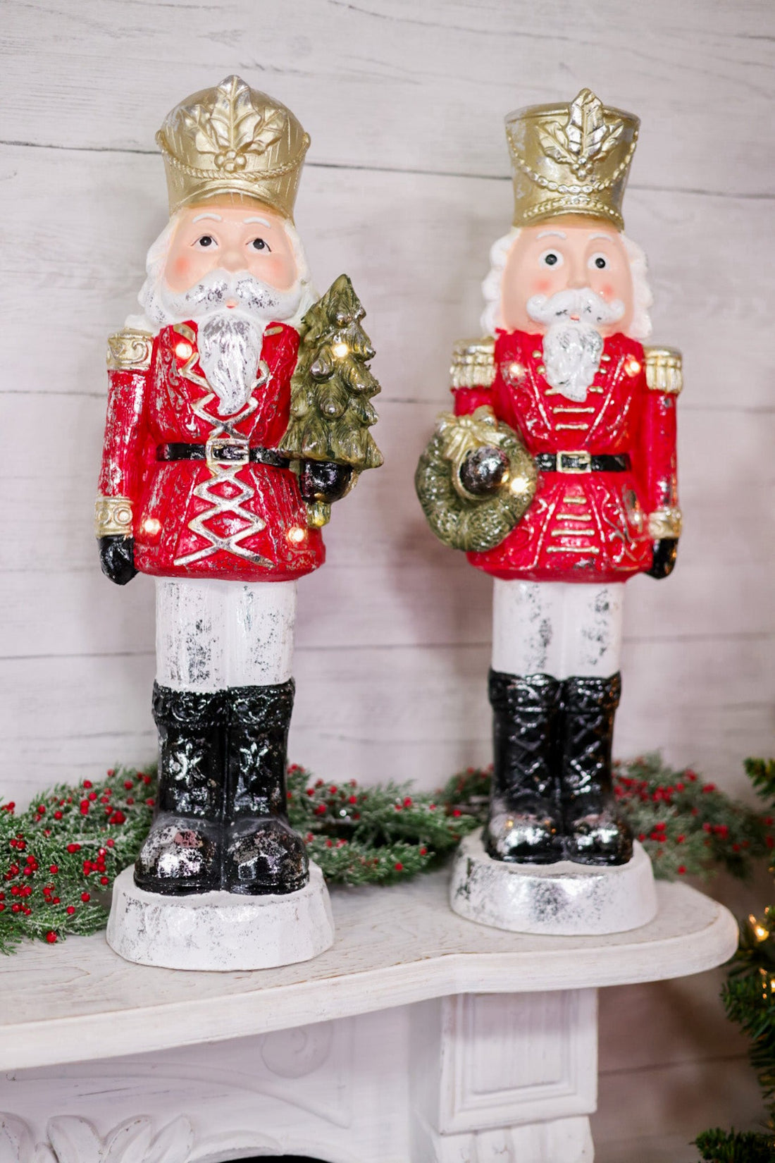 Glowing Gilded Nutcracker Statuette (2 Styles) - Whiskey Skies - SPECIAL T IMPORTS INC