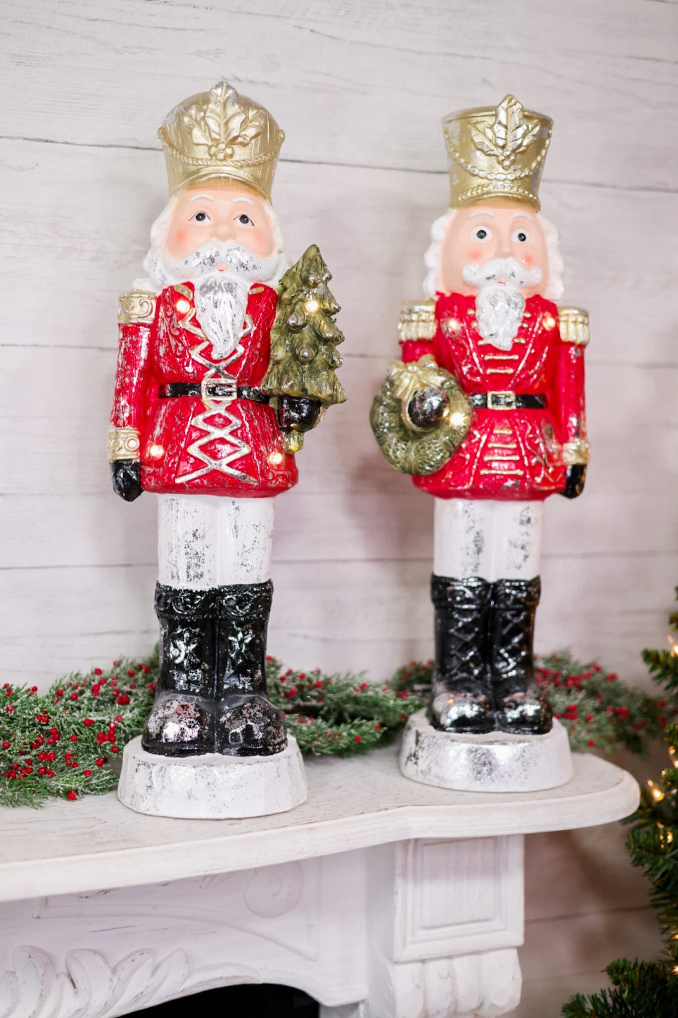 Glowing Gilded Nutcracker Statuette (2 Styles) - Whiskey Skies - SPECIAL T IMPORTS INC