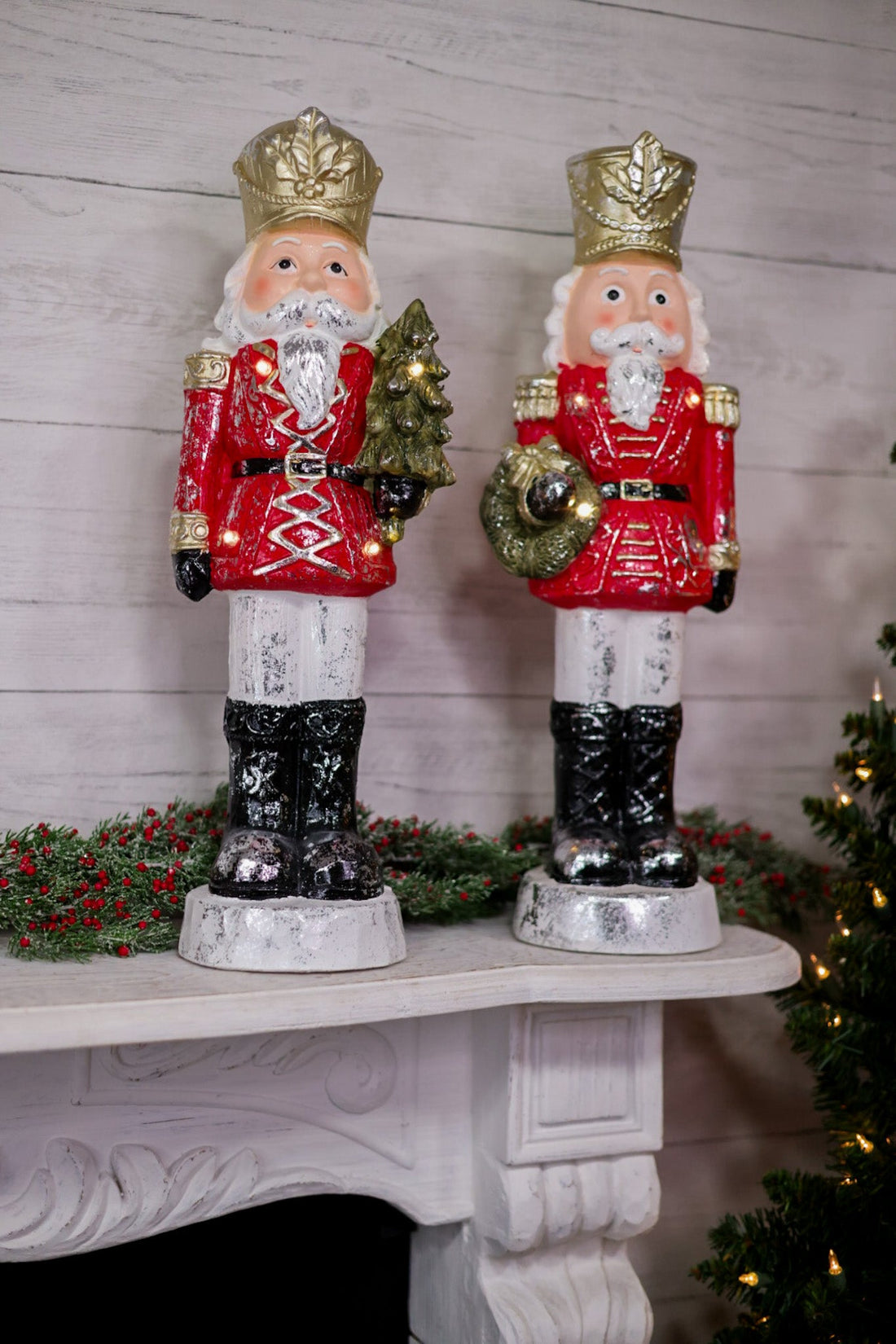 Glowing Gilded Nutcracker Statuette (2 Styles) - Whiskey Skies - SPECIAL T IMPORTS INC