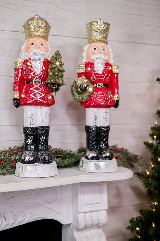 Glowing Gilded Nutcracker Statuette (2 Styles) - Whiskey Skies - SPECIAL T IMPORTS INC