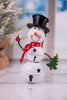 Glowing Metal Bell Snowman - Whiskey Skies - SPECIAL T IMPORTS INC