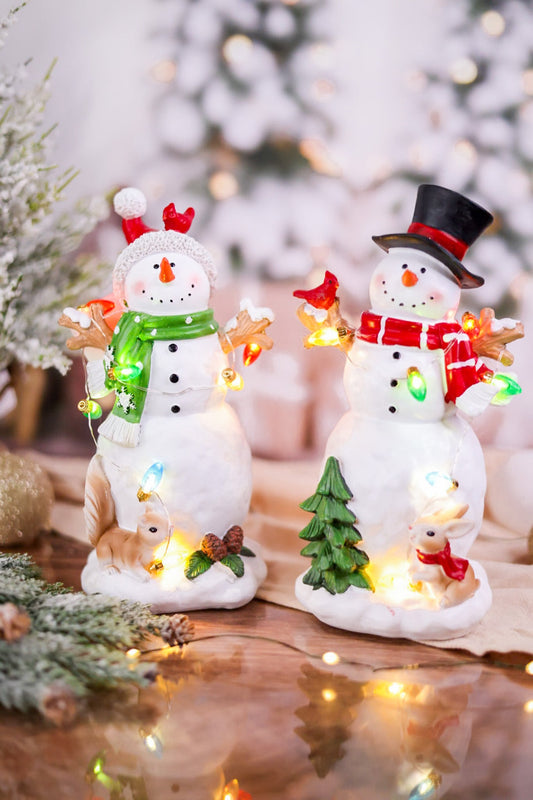 Glowing Snowman with Christmas Lights (2 Styles) - Whiskey Skies - SPECIAL T IMPORTS INC