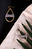 Gold Tear Drop Earrings - Whiskey Skies - LESLIE CURTIS JEWLERY DESIGNS