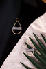 Gold Tear Drop Earrings - Whiskey Skies - LESLIE CURTIS JEWLERY DESIGNS