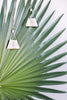 Gold Triangle Earrings 2 - Whiskey Skies - LESLIE CURTIS JEWLERY DESIGNS