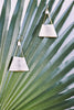 Gold Triangle Earrings 2 - Whiskey Skies - LESLIE CURTIS JEWLERY DESIGNS