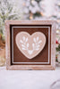 Golden Bell/Heart Reversible Sign in Wooden Frame - Whiskey Skies - ADAMS & CO