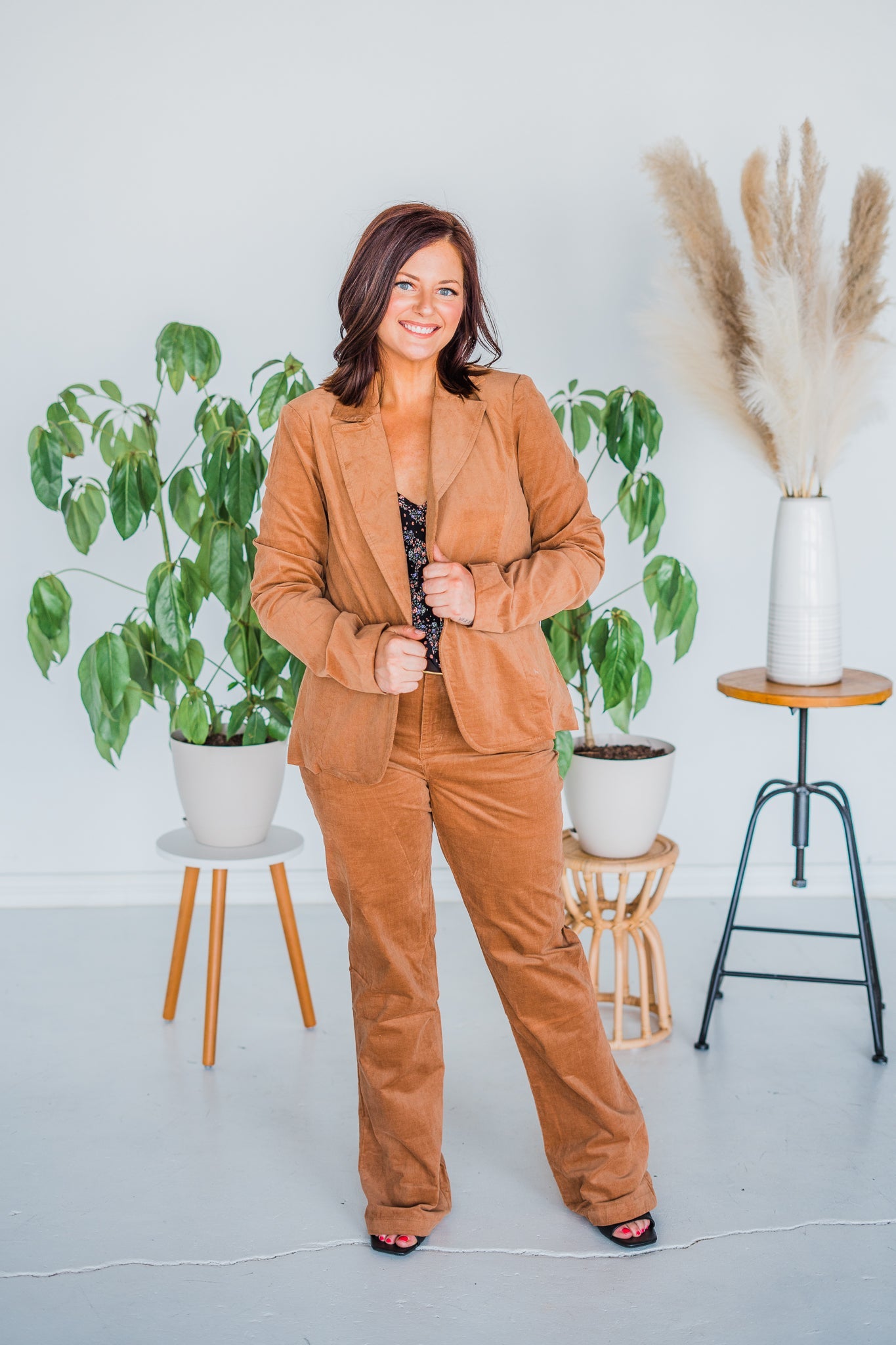 Golden Brown Corduroy Murphy Blazer - Whiskey Skies - UNIQUE VINTAGE