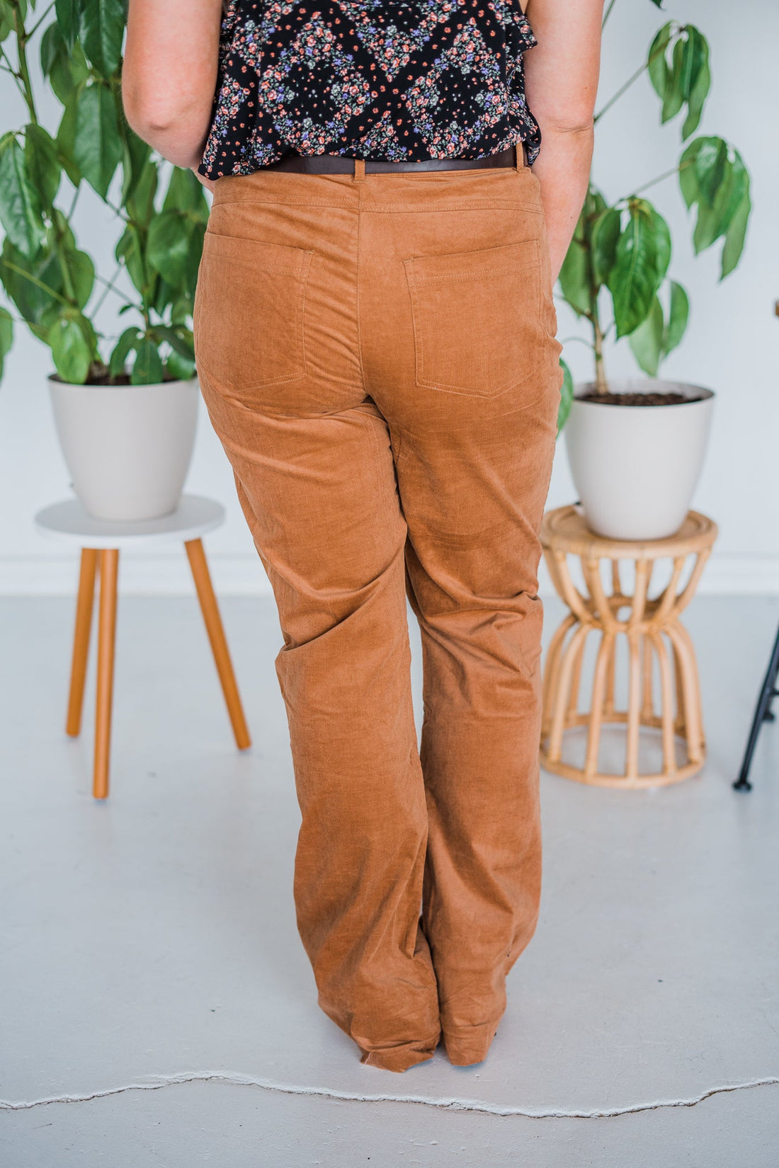Golden Corduroy Tyler Pants - Whiskey Skies - UNIQUE VINTAGE