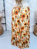 Golden Sunflower Maxi Skirt - Whiskey Skies - STERLING KREEK