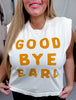 Good Bye Earl Graphic Midi Muscle Sleeve T-Shirt - Whiskey Skies - POPPY & PINE