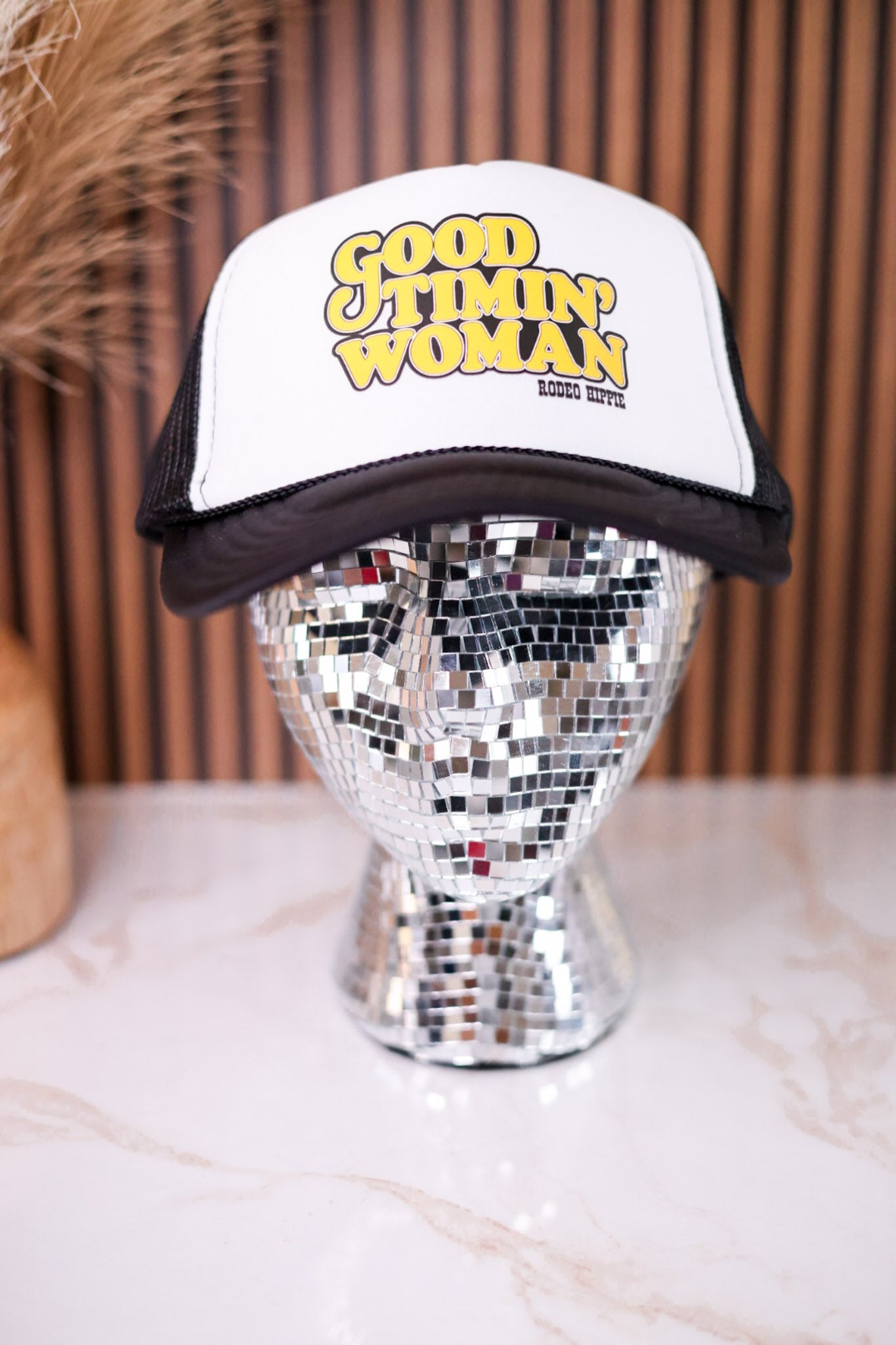 Good Timin' Woman Foam Front Trucker Hat - Whiskey Skies - RODEO HIPPIE