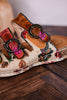 Gotta Have It Multicolored Embossed Leather Sandals - Whiskey Skies - SPRING FOOTWEAR
