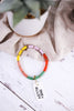 Grace Five Color Block Stretch Bracelet Lilac and Yellow - Whiskey Skies - INK+ALLOY