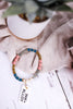 Grace Gold Stripe Stretch Bracelet Gray - Whiskey Skies - INK+ALLOY