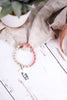 Grace Half and Half Color Block Stretch Bracelet Pink - Whiskey Skies - INK+ALLOY