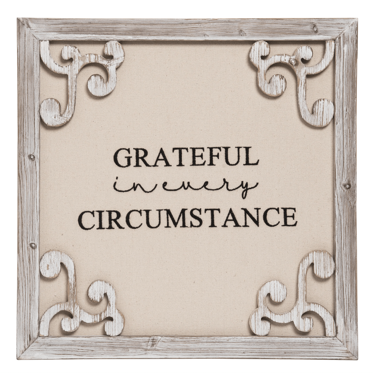 Grateful In Every Circumstance Framed Wall Sign - Whiskey Skies - TRANSPAC