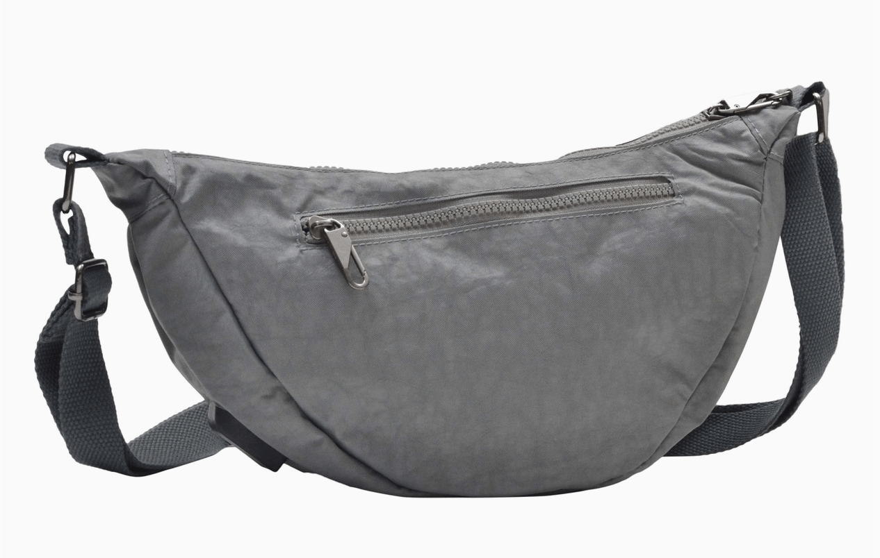 Gray Anti Theft Crescent Sling Bag - Whiskey Skies - CALLA PRODUCT