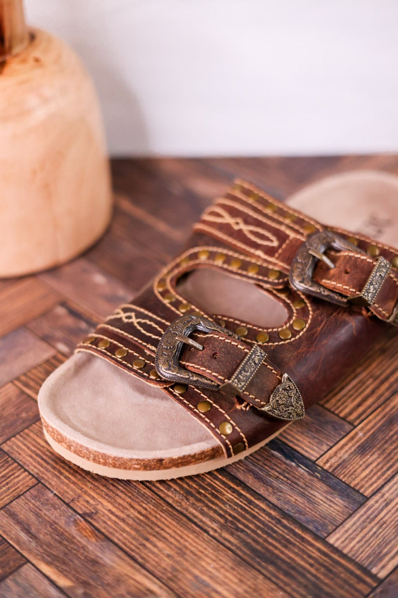 Great Sonora Sunset Sandals In Brown - Whiskey Skies - MYRA BAGS