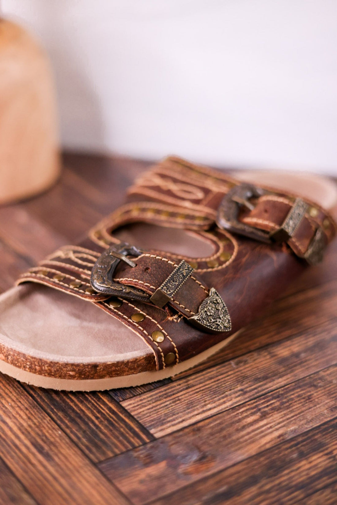 Great Sonora Sunset Sandals In Brown - Whiskey Skies - MYRA BAGS