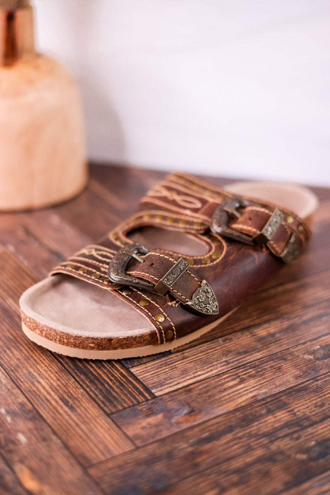 Great Sonora Sunset Sandals In Brown - Whiskey Skies - MYRA BAGS
