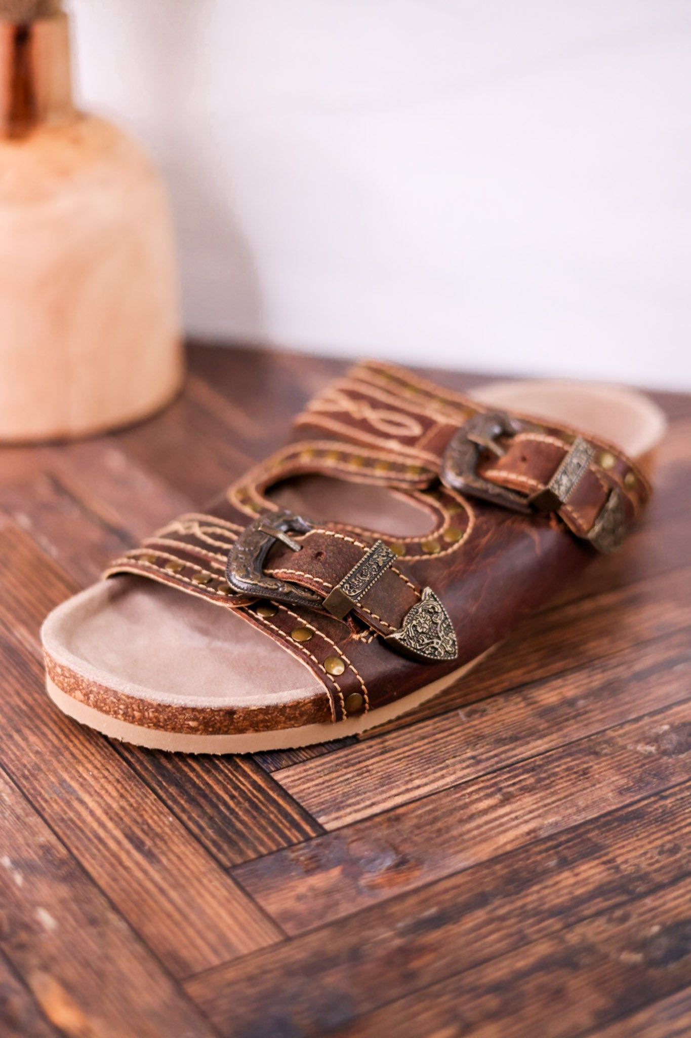 Great Sonora Sunset Sandals In Brown - Whiskey Skies - MYRA BAGS