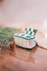 Green and White Christmas Sweater Beaded Hair Clips - Whiskey Skies - INK+ALLOY