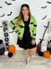 Green Bats Button Front Cardigan FINAL SALE - Whiskey Skies - MISS SPARKLING