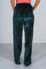 Green Velvet Straight - Leg Pants - Whiskey Skies - SOUTHERN GRACE