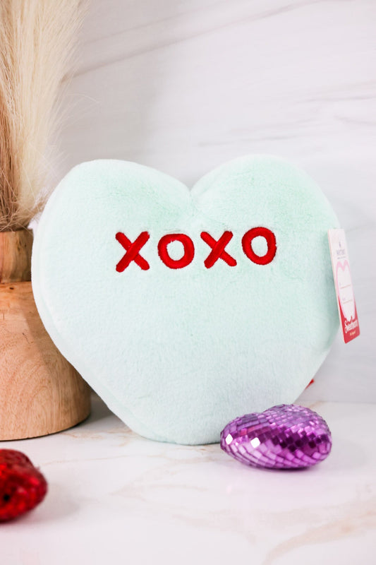 Green "XOXO" Licensed Conversation Heart Warmie - Whiskey Skies - WARMIES