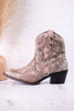 Grey Bonnie Ankle Boots - Whiskey Skies - VERY G