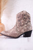 Grey Bonnie Ankle Boots - Whiskey Skies - VERY G