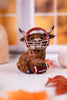 Gridiron Highland Cow Football Resin Sitters (Three Styles) - Whiskey Skies - HANNA'S HANDIWORKS