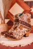 Hair - On Hide Boots with Floral Tooling - Whiskey Skies - MYRA BAGS