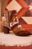 Hair - On Hide Boots with Turquoise Buckle Detail - Whiskey Skies - MYRA BAGS