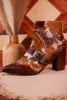 Hair - On Hide Boots with Turquoise Buckle Detail - Whiskey Skies - MYRA BAGS