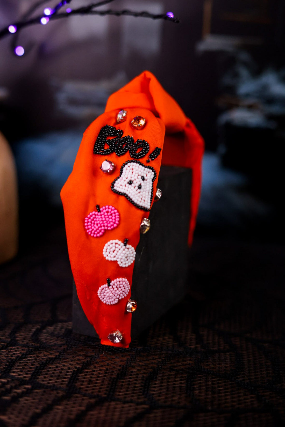 Halloween Beaded Headband (3 Colors) - Whiskey Skies - MUD PIE