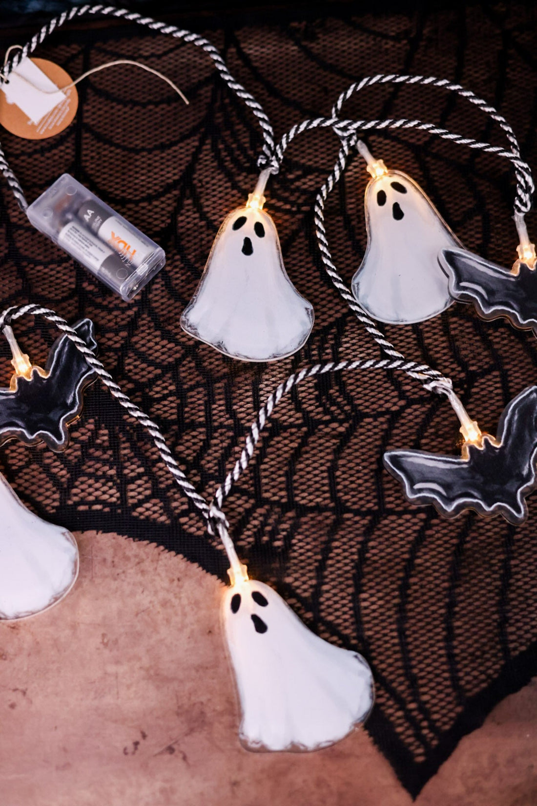 Halloween Ghost Light Up Garland - Whiskey Skies - MUD PIE