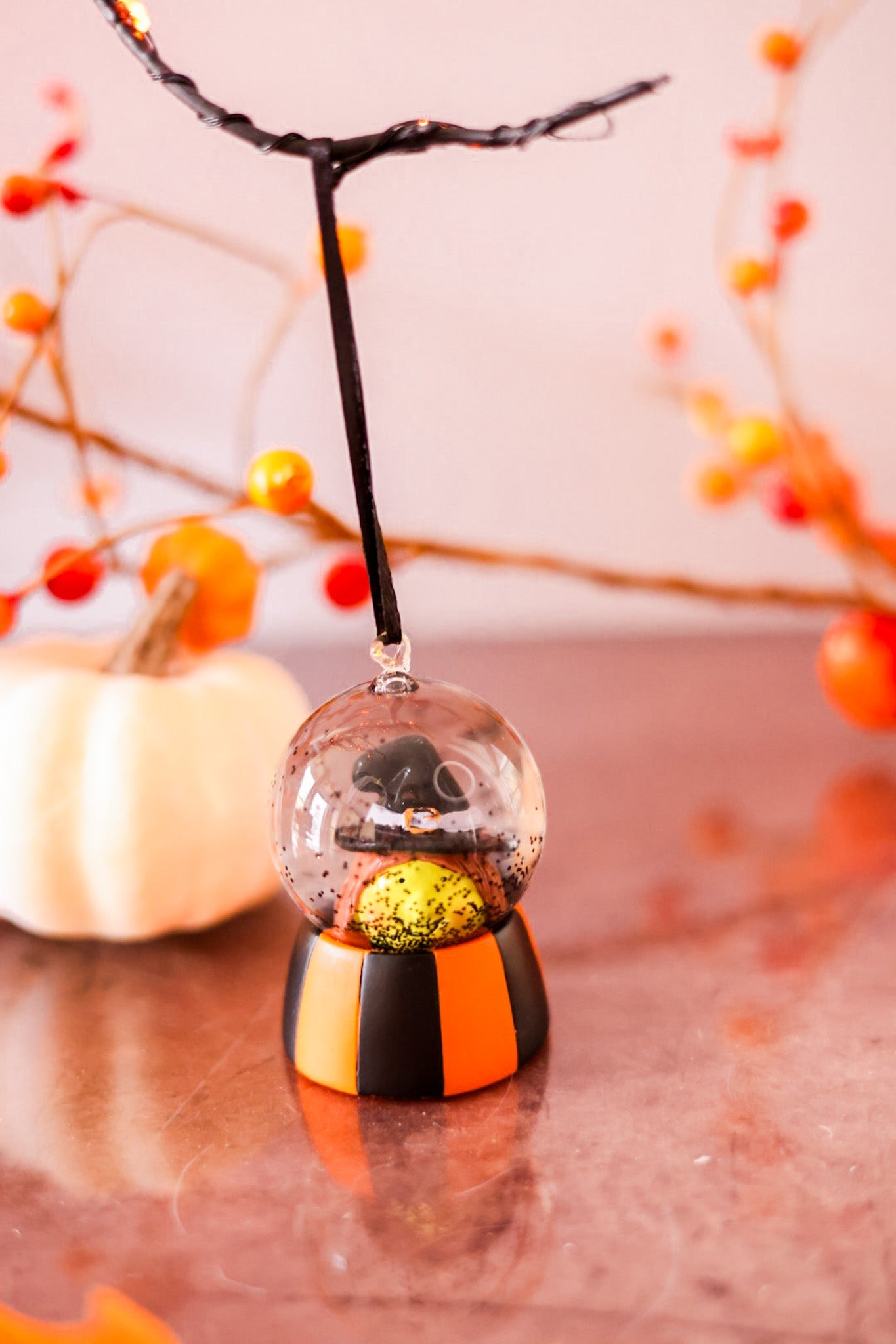 Halloween Mini Water Globe Ornaments (6 Variants) - Whiskey Skies - ONE HUNDRED 80 DEGREES