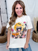 Halloween Raccoon Short Sleeve Graphic Tee - Whiskey Skies - GLAIME