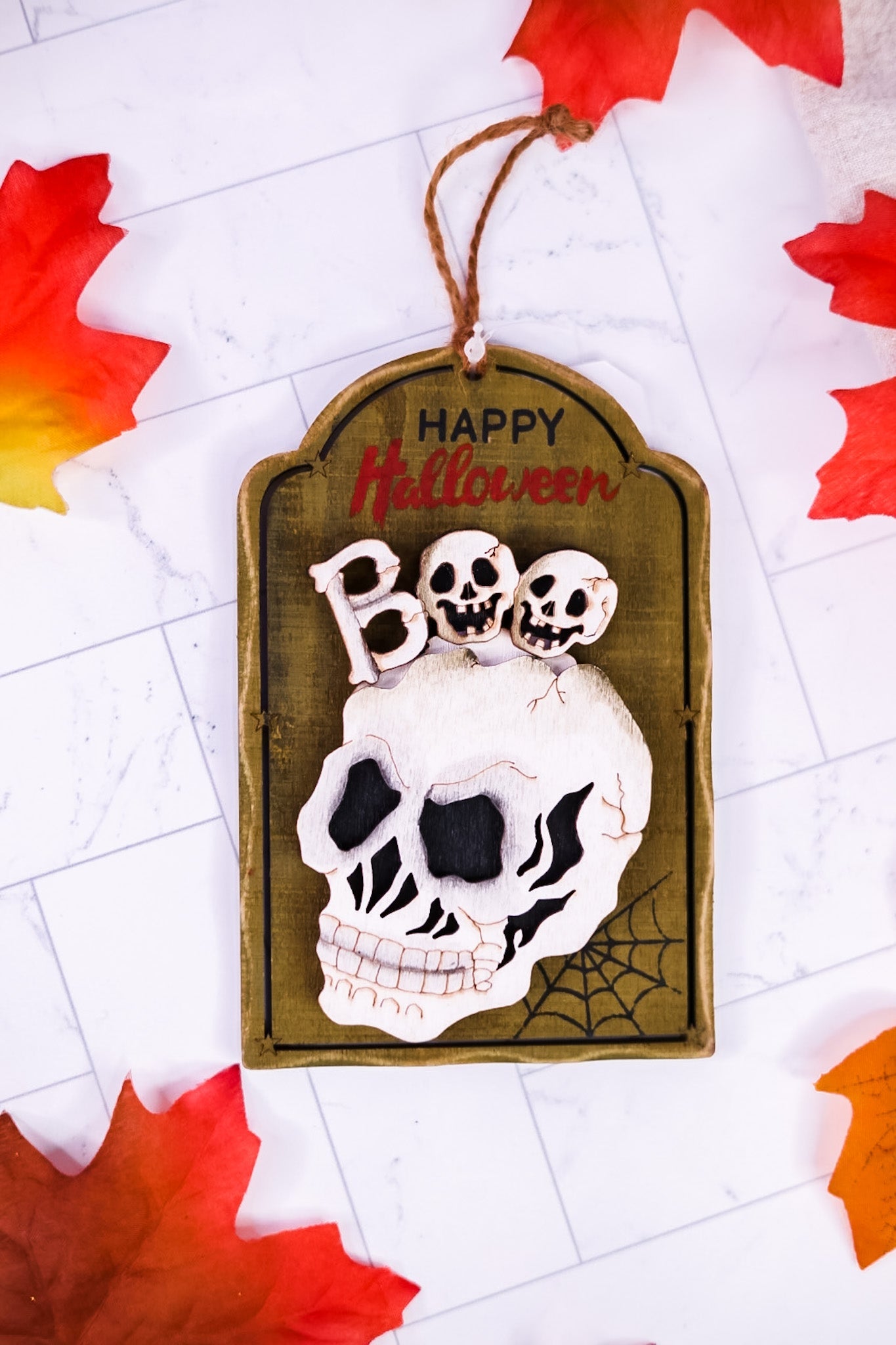 Halloween Tag Ornaments (6 Styles) - Whiskey Skies - HANNA'S HANDIWORKS
