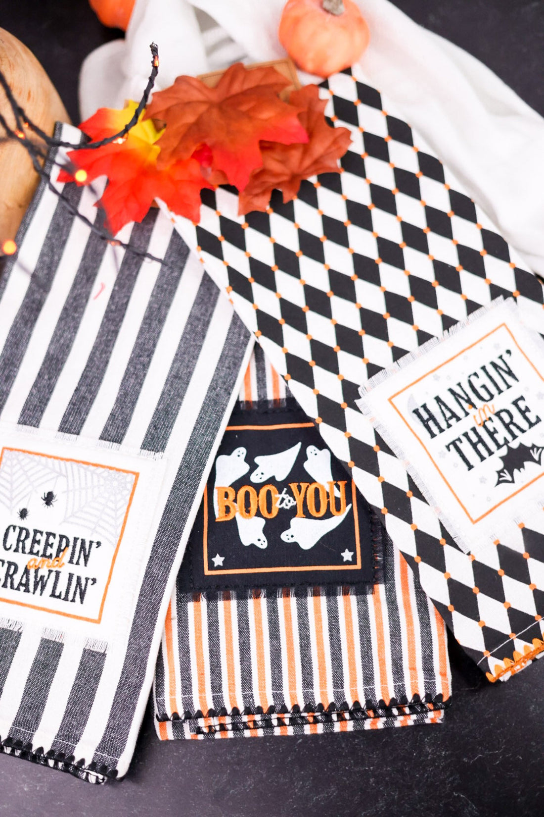 Halloween Themed Dish Towels (3 Styles) - Whiskey Skies - DII-DESIGN IMPORTS